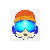 Customized Anti Scratch Blue Kids Snowboarding Goggles for Boys and Girls