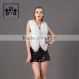 Lovely Short Vest Waistcoat Arctic Real Fox Fur Coat thumbnail-3