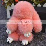 Factory Direct Supply Real Mink Fur Pendant Cute Copenhagen Rabbit Charm thumbnail-3