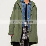 OEM Serives Women New Pants Army Greencosts Design Long Sleeves Ladies Coats thumbnail-3