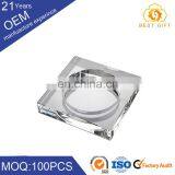 Cheap Environmental Hand Painted Flower Custom Glass Ashtray Square Clear thumbnail-1