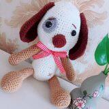 Wholesales Baby Crochet Aaimal Toys 100% Handmade Knitted Bunny Dog Bear Toy thumbnail-4