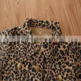 RTS Girl Baby Demin Coat Fashion Jacket Kid Cheetah Print Tops thumbnail-5