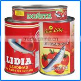 425g canned sardines from factory