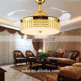 European Luxury Living Room Bedroom Crystal Lamp LED Decorative Stealth Ceiling Fan Fan Lights Restaurant Lights Direct thumbnail-3