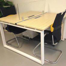 2 Person Face to Face Steel Frame and Wooden Top Office Desk 1200x1200 1400x1400mm thumbnail-3