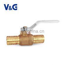 1/2"-1" Lead Free Brass Actuator Screw Ball Valve thumbnail-1