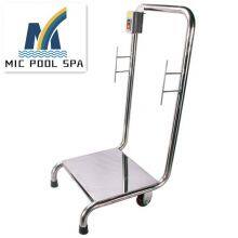 Swimming Pool 304 Stainless Steel Cleaning Machine Trolley Cart Hand Trolley Small Cart thumbnail-3