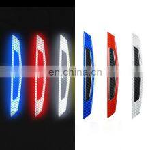2pcs Car Carbon Fiber Reflector Sticker Auto Reflective Strip Motorcycle Decoration Red Reflective Stickers Exterior Accessories thumbnail-2