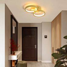 Golden Acrylic Aluminum Aisle Ceiling Lamp For Cloakroom Corridor Balcony Foyer Lighting Thin Lights Home Lustering Luminaire thumbnail-5