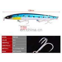 12.8cm Sea Fishing Lure Bait Plastic Hard Bionic Bait 21.5g Lure 6 Color Poppa Pencil Lure Topwater thumbnail-2