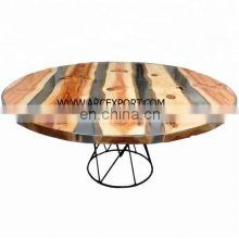 round top fancy epoxy large table