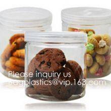 Pet Plastic Bottle Container for Candy Cookies Food Packaging,250ml 500ml PET Plastic Container Bottle Jar f thumbnail-2
