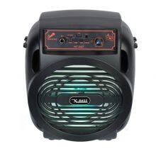 Outdoor 8 Inch Bass RGB Light Portable Handle Speaker Party Stage Dj Microphone Subwoofer Home Karaoke BT Speaker thumbnail-3