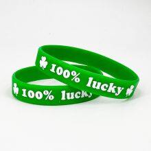 Ready Stock 48 Hours Delivery Factory Direct Sale Hot Selling Wholesale St. Patrick's Day Gift Silicone Bracelet thumbnail-5