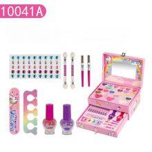 Girls Manicure Sticker Nail Polish DIY Creative Fashion Make up Set Girl Play Art Beauty Kids Cosmetic Set thumbnail-3