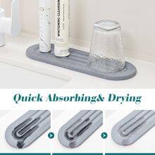 Wholesale Wave Engraving Absorbent Diatomite Stone Coasters Set thumbnail-5