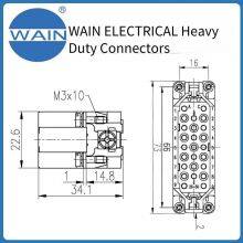 Wain Heavy-duty Connector Hd-025-mc(z) 50-pin Ultra-high-density Core Rectangular Connector Aviation Plug thumbnail-3