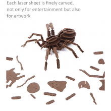 Custom 3D Spider Cardboard Puzzle Toys- DIY Animal Self-Assembling Model Paper Craft Kit thumbnail-2