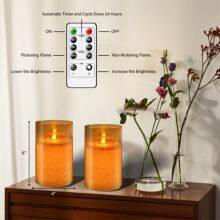 OEM/ODM Factory High Back LED Remote Timer Candles Flameless Safe Battery Candles thumbnail-1