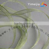 Different Width of the Light Green Color Organza Ribbon thumbnail-1