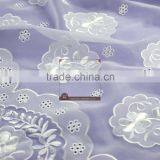 Factory Specializing Made 100%poly Flower Printing Chiffon Flower Laser Embroidery Lace Fabric for Girl Dress thumbnail-5
