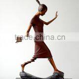 Bronze Statue Of Abstract Figure Women Elaborate Sculpture Interior Decorating thumbnail-1