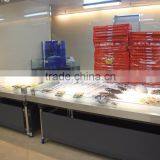 APEX Stainless Steel With Glass Case Refrigerated Fish Display Table thumbnail-1