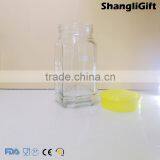 BQS Xuzhou Glassware 740ml Square Glass Jar With Plastic/Tin Lids thumbnail-4