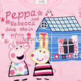 100% Cotton Summer Children Clothing New Cartoon Girl Dresses thumbnail-4