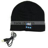 Soft Warm Beanie Hat Wireless Bluetooth Smart Cap BT Headset Headphone Speaker Mic Bluetooth Hat thumbnail-2