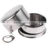 Camping Portable Stainless Steel Retractable Outdoor Folding Cup thumbnail-2