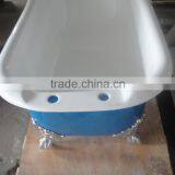 Small Freestanding Roll Top Bath Tub Cast Iron in 1380mm thumbnail-2