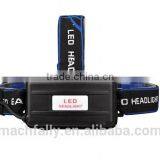 2015 New Style 2*18650 Battery Rechargeable Headlight 500 Lumen Strong Light T6 Led Headlamp Irradiation Distance Of 150 Meter thumbnail-3