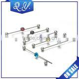 Fashion Studs Piercing Cubic Zirconia Earrings Round Cut Claws Setting 316L Stainless Steel Ear Piercing Barbell Studs Jewelry thumbnail-1