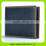 16782 Customized bifold RFID genuine leather wallet
