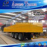 Brand New Tri Axle 30-60 Tons 40 Feet Flatbed Type Side Wall Open Bulk Cargo Trailer/drop Side Semi Trailer(twist Lock Optional) thumbnail-2