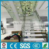 Glass Wood Straight Stairs, Staircase Chinese Supplier--YUDI thumbnail-2