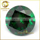 heat resistant even girdle round brilliant cut green nano gems