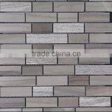 Brick Style White Wooden Marble Mosaic for Interior Decorative thumbnail-1