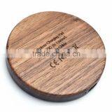 Bamboo Wood Qi Wireless Charger Mini Qi Charging Pad for Smartphones thumbnail-4