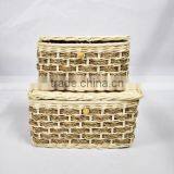 Natural Woven Rattan Core Box & Case