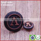 Novelty fashion jacket jeans metal button rivets with letter