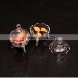 best buy 2pcs glass candy bowl set with foot