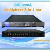 COL5281A Multiplexer 8 in 1, 8 Channel Digital Video/tv Multiplexer