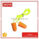 Hearing Protection Earplug Container PU Earplug With Cord