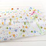 100% Cotton Printed Hooded Baby Knitted Blanket thumbnail-1