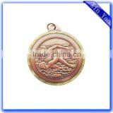 Wholesale Custom 3D Engraved Dual Plating Swimming Sports Medals