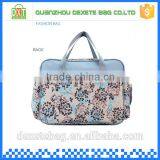 High-capacity Polyester Blue Tote Floral Cute Mommy Bag thumbnail-3