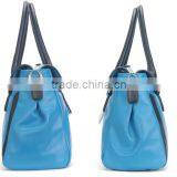 Navy Genuine Leather Lady Fashion Bag Online Shop China Fashion Tote Bag thumbnail-4